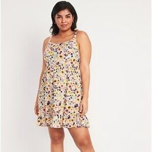 Old Navy Floral Tie-Shoulder Mini Dress